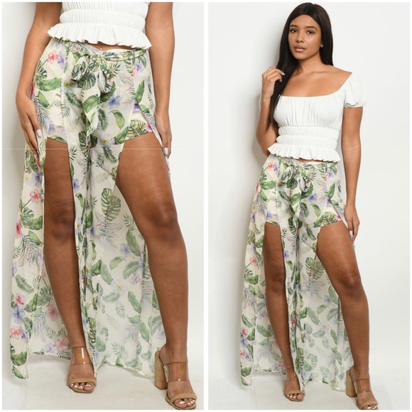 🆕Floral print maxi shorts - Picture 2 of 4
